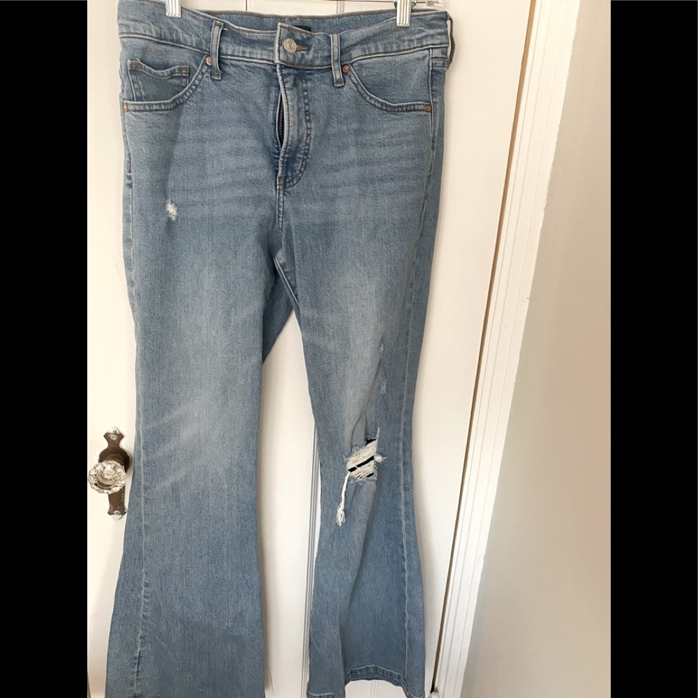 Express Mid Rise Flare Jean size 8R